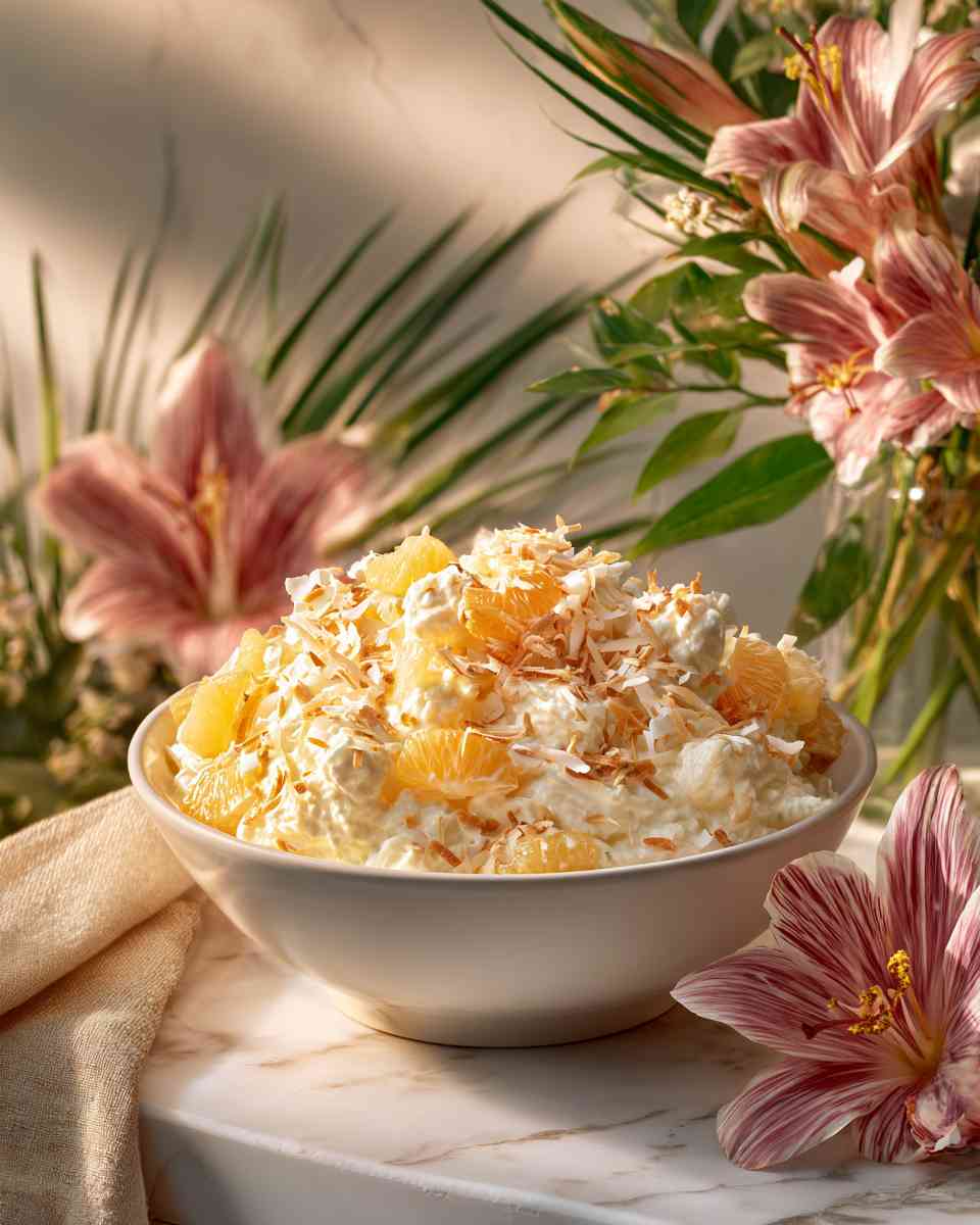 Creamy Tropical Ambrosia Salad