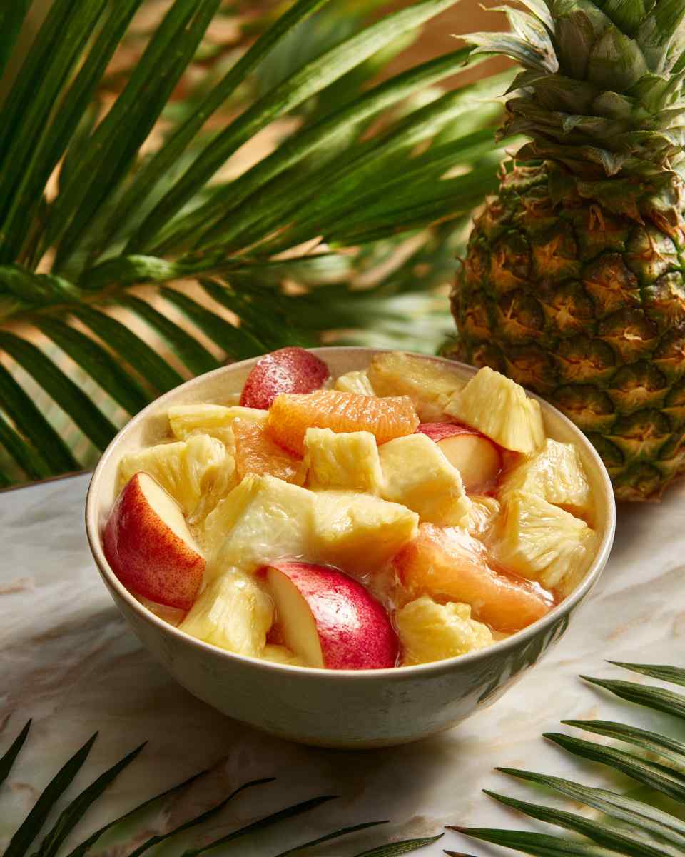 Creamy Tropical Fruit Salad Dessert