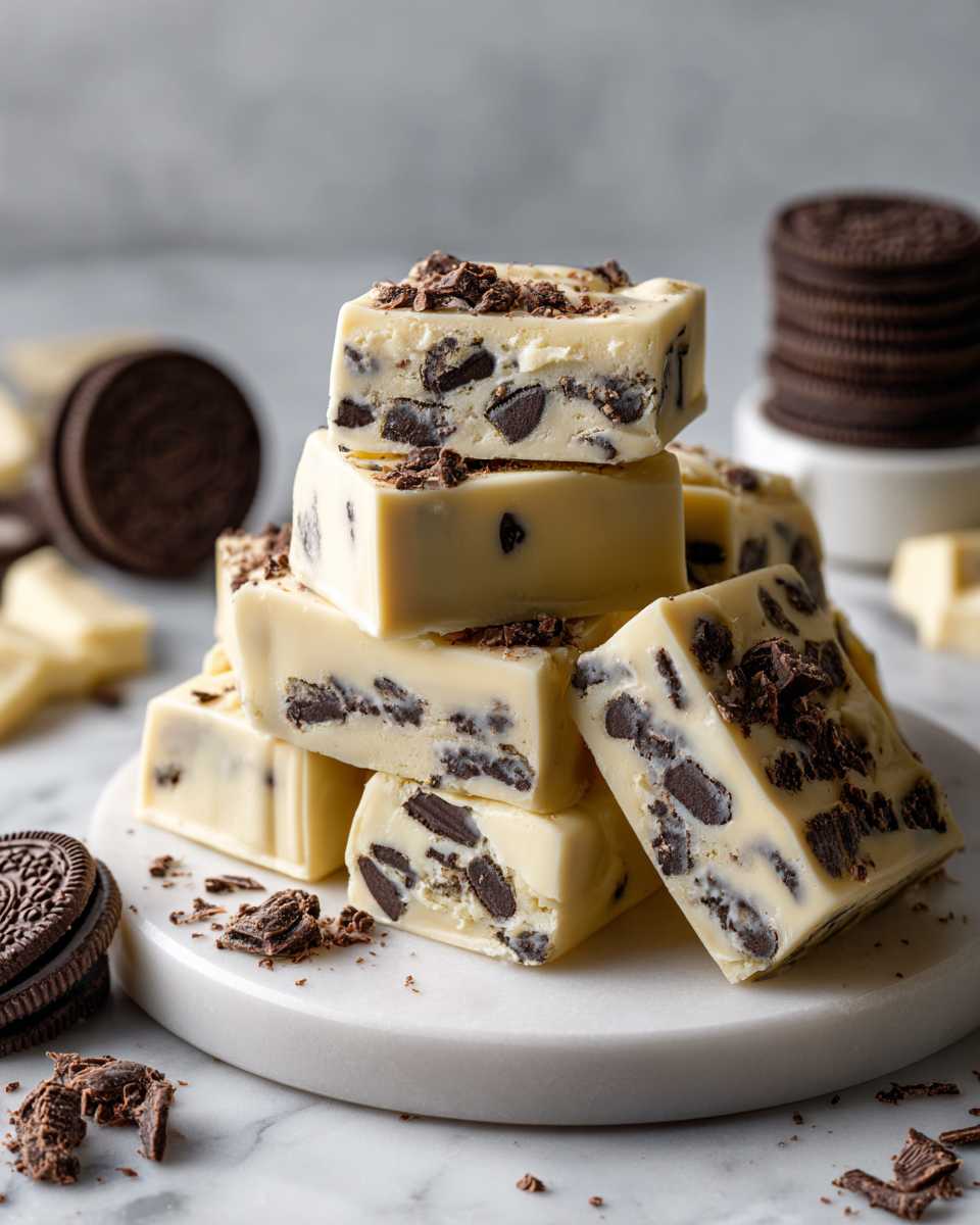 Creamy White Chocolate Oreo Fudge