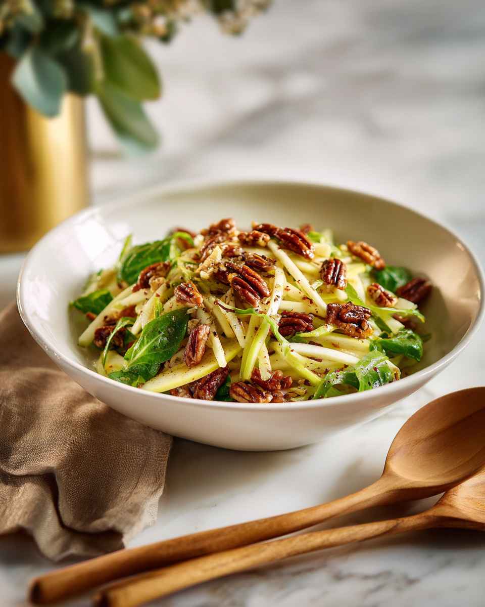 Crisp Apple and Pecan Salad with Maple Dijon Dressing
