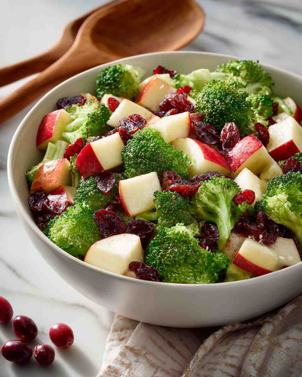Crisp Apple, Broccoli, and Cranberry Salad