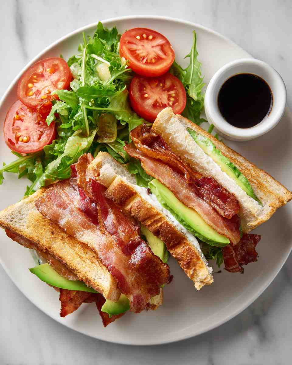 Crispy Bacon, Avocado, and Balsamic Mayo BLT