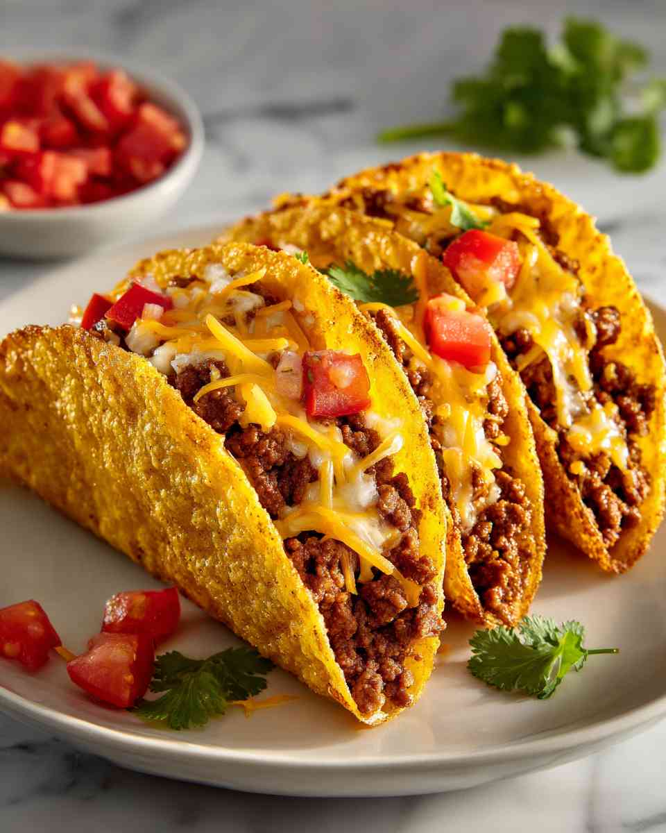 Crispy Baked Beef Tacos