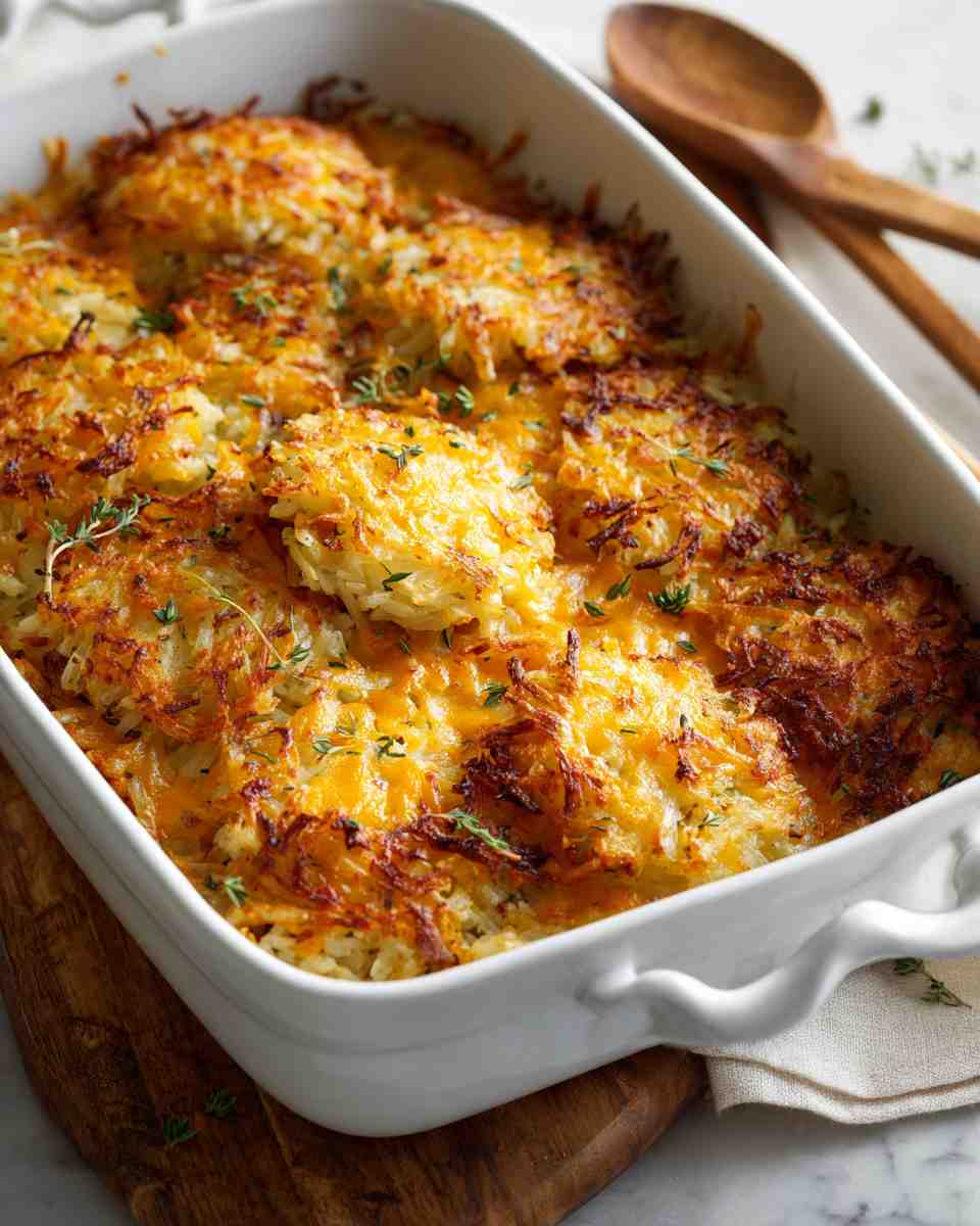 Crispy Baked Hash Brown Casserole