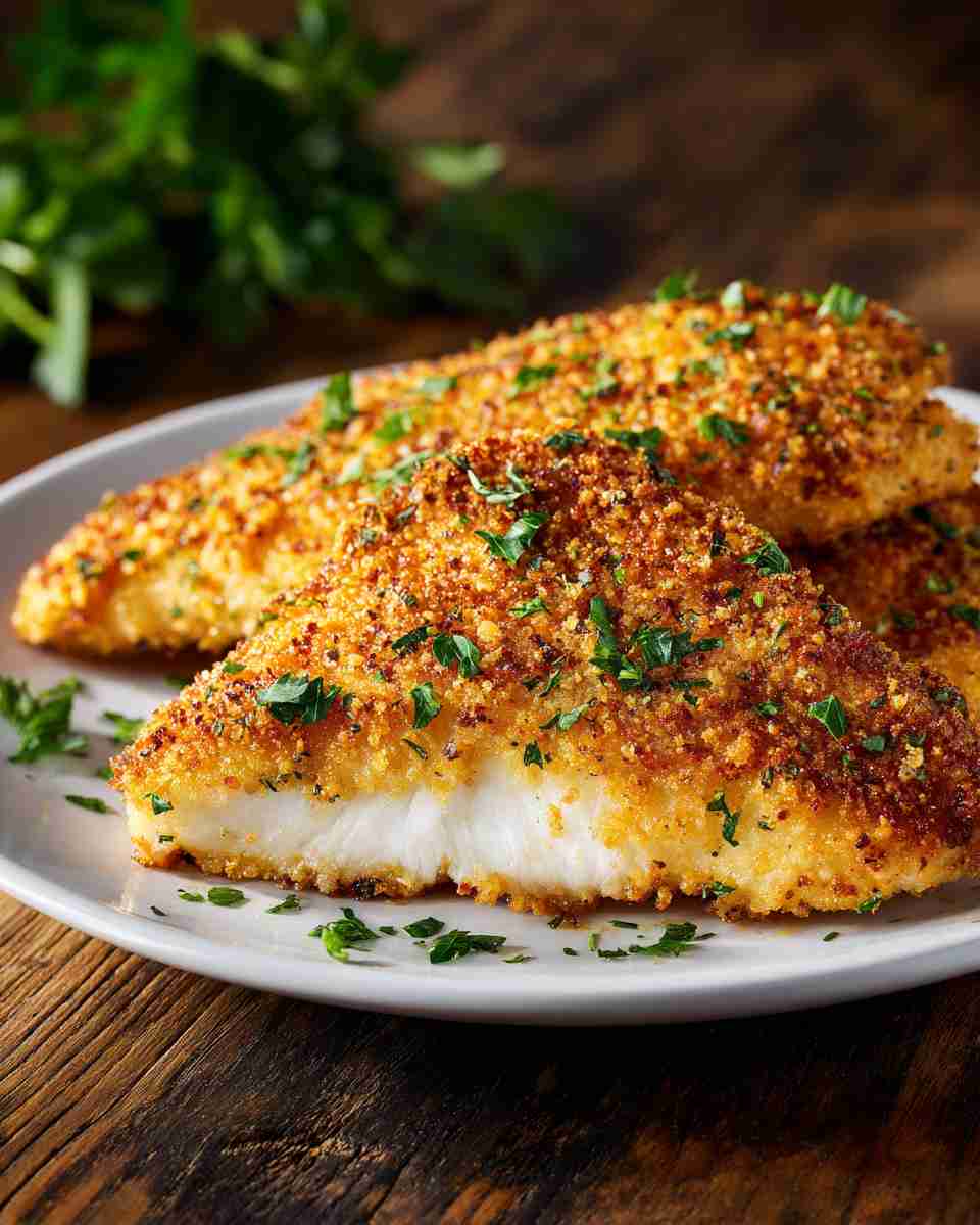 Crispy Baked Parmesan Catfish