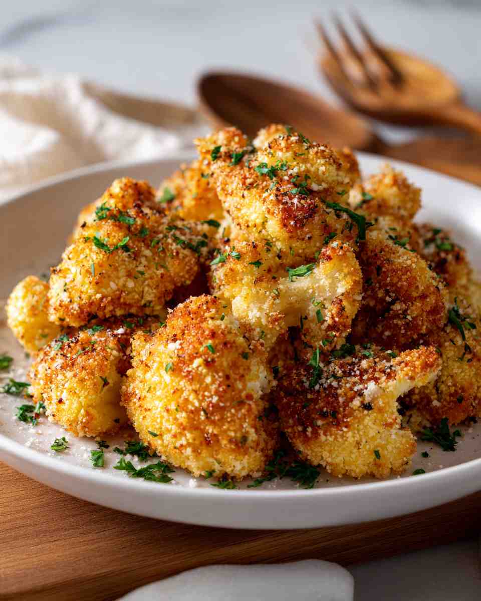 Crispy Baked Parmesan Cauliflower