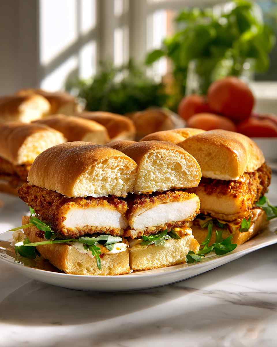 Crispy Breaded Chicken Sandwiches