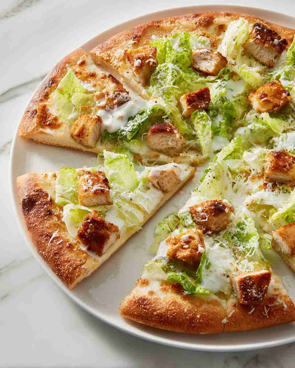 Crispy Chicken Caesar Pizza