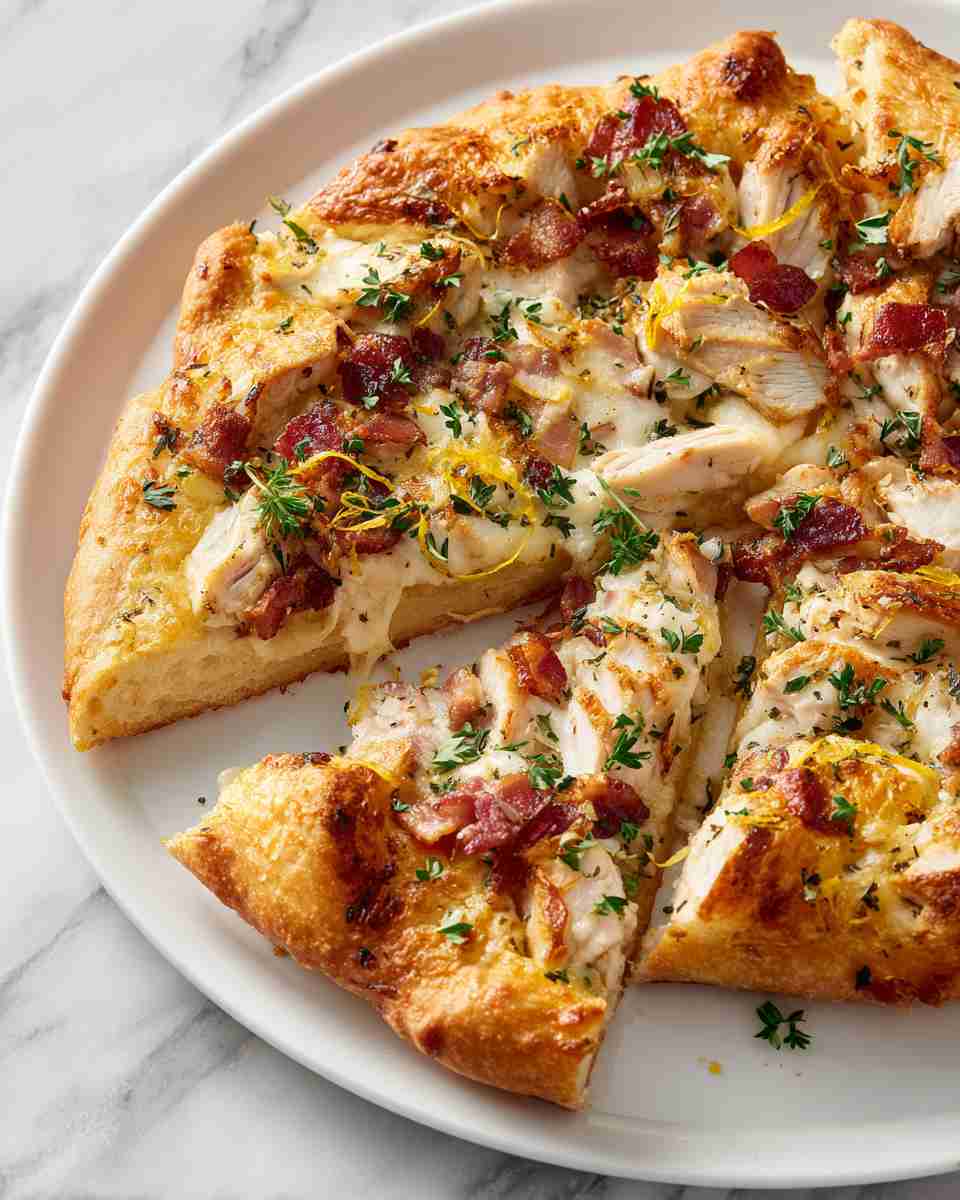 Crispy Crescent Chicken Club Pizza