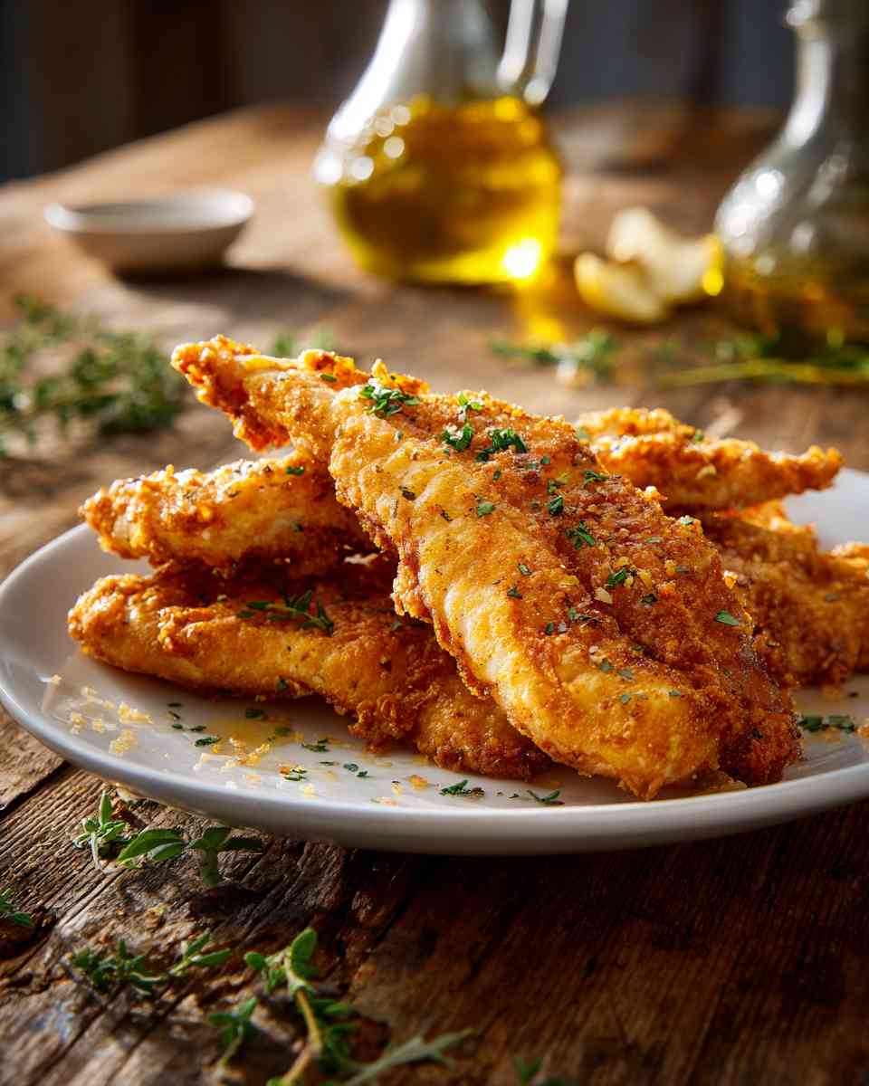 Crispy Fried Walleye Fillets