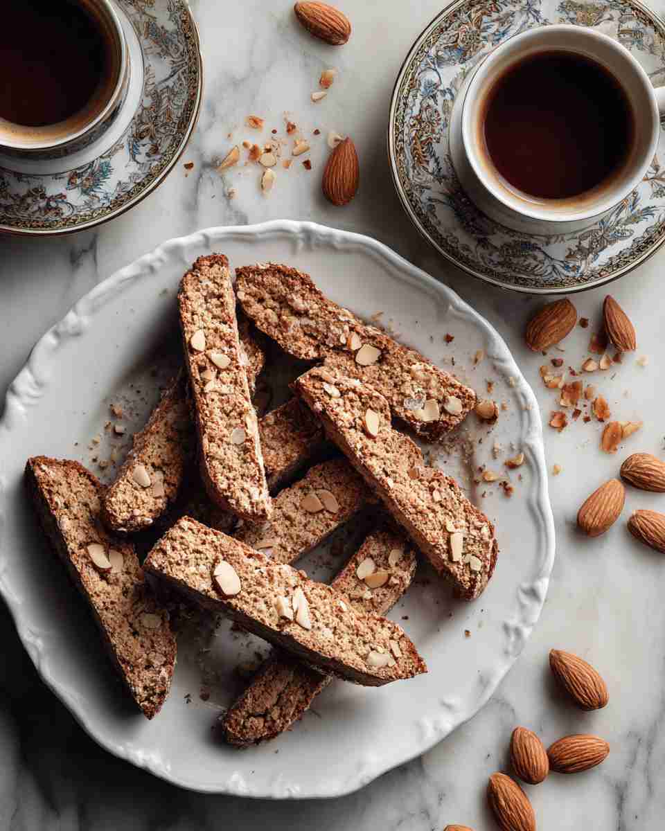 Crunchy Almond Biscotti Cookies