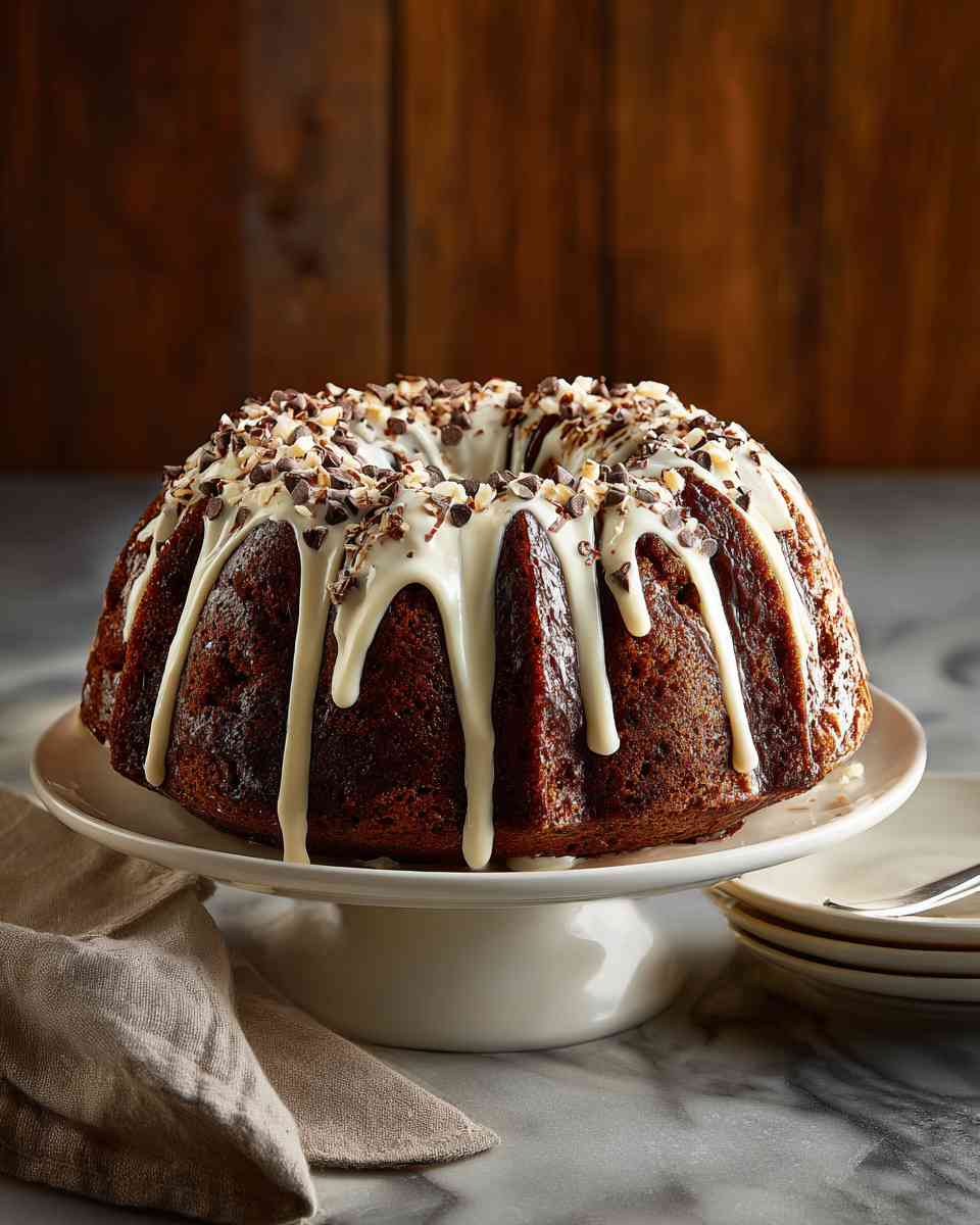 Decadent Almond Chocolate Bundt Cake
