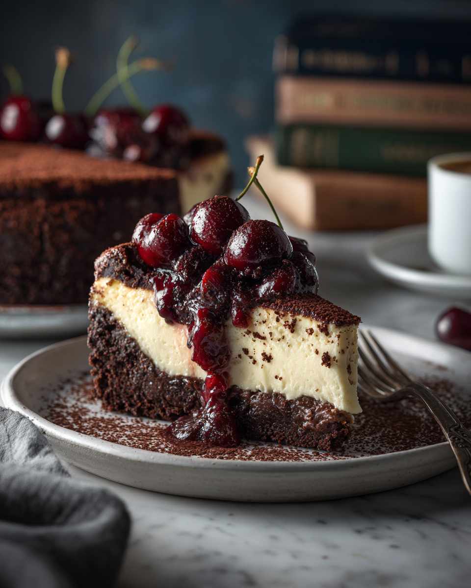 Decadent Black Forest Cheesecake