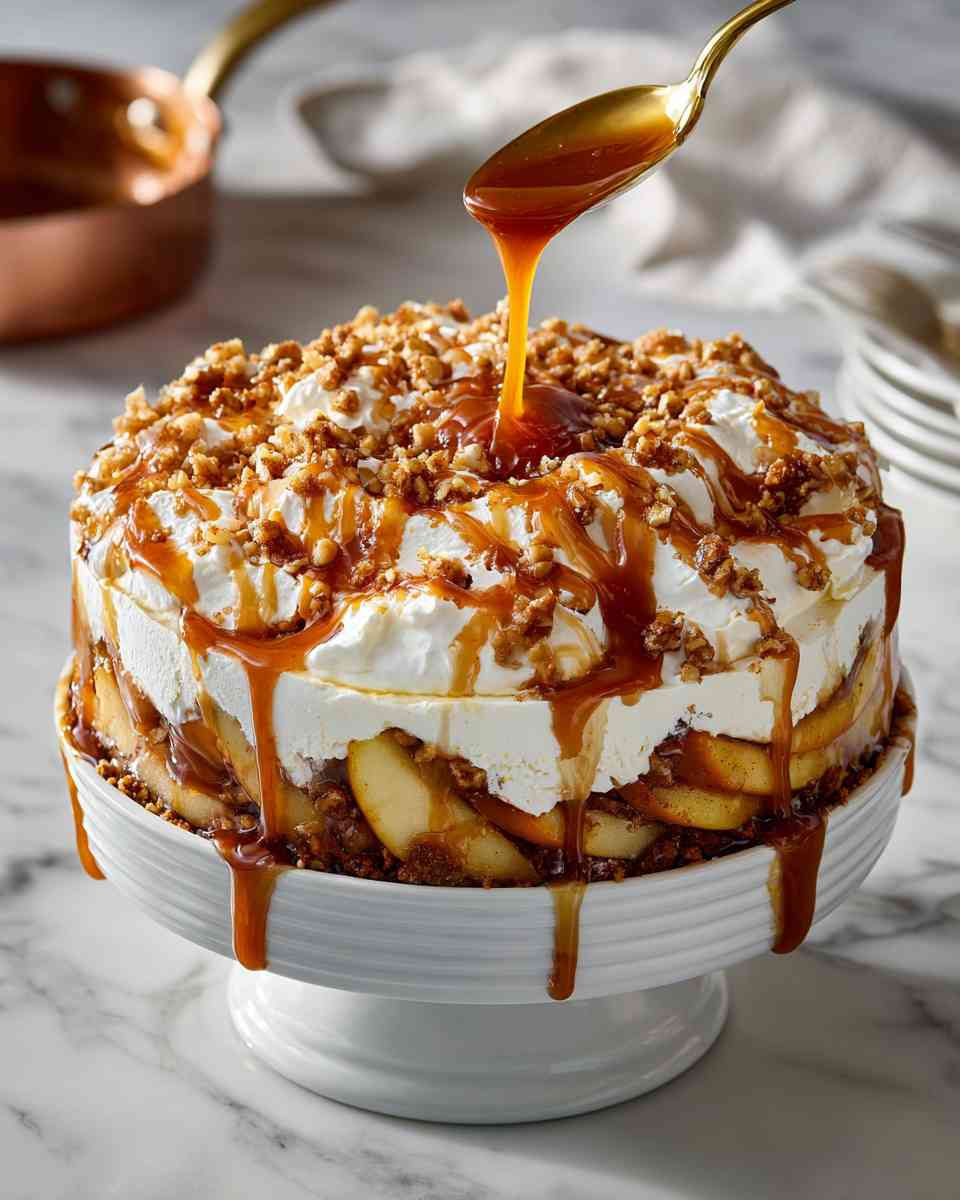 Decadent Caramel Apple Trifle Dessert