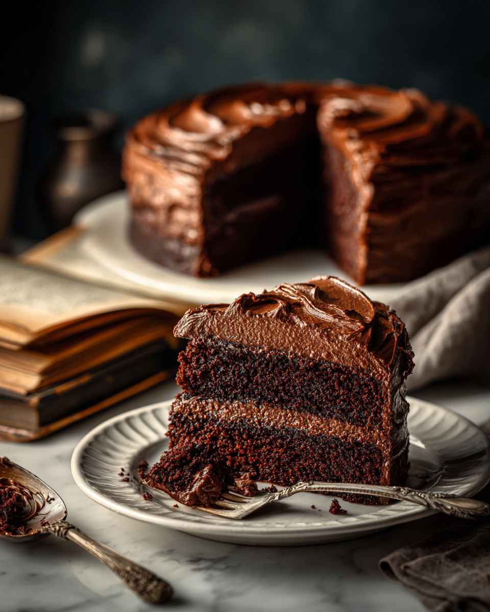 Decadent Chocolate Blackout Cake