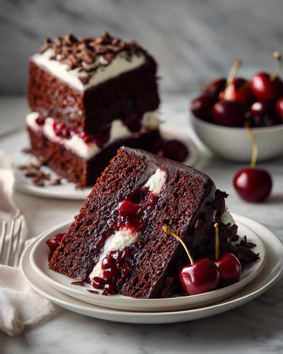 Decadent Chocolate Cherry Cake
