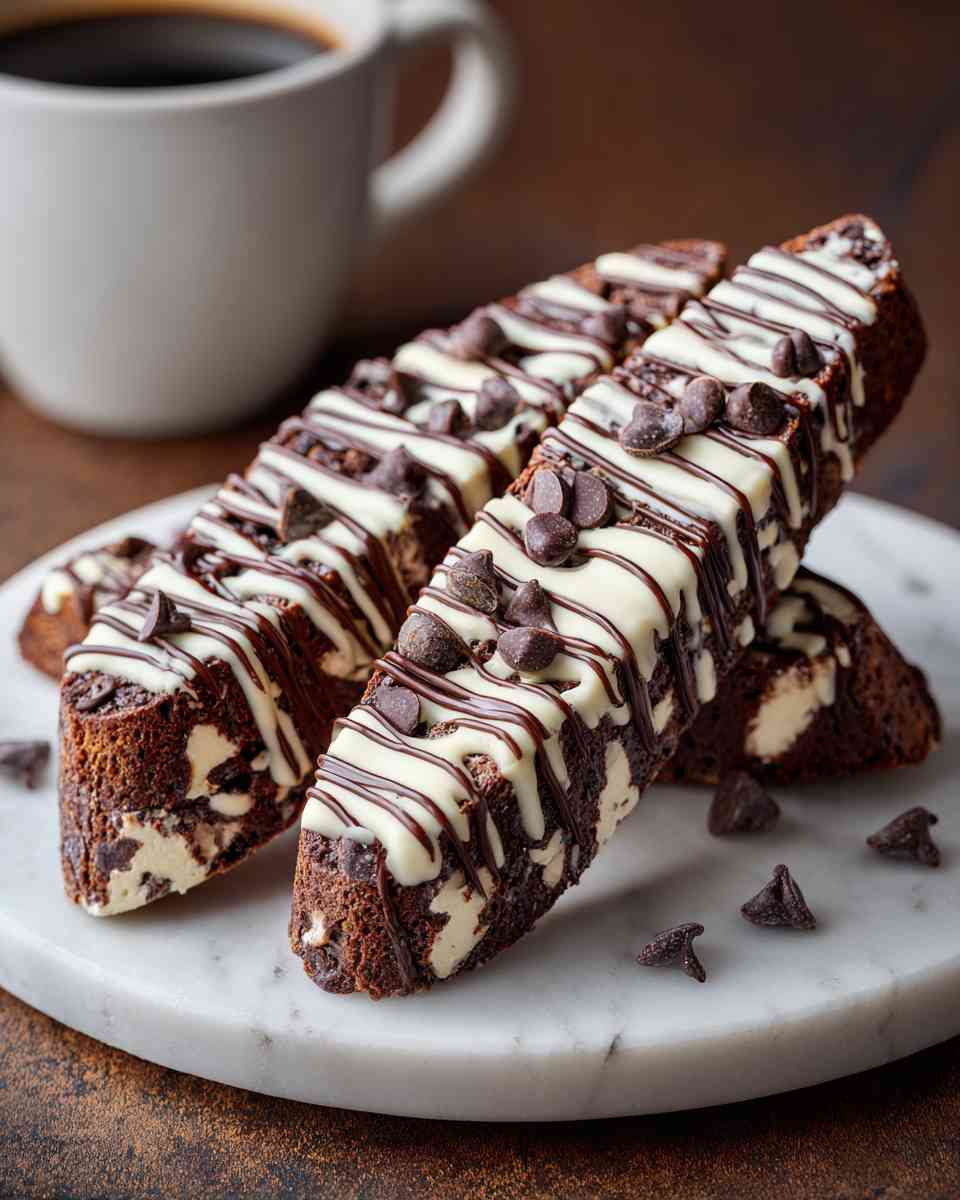 Decadent Chocolate Chip Biscotti