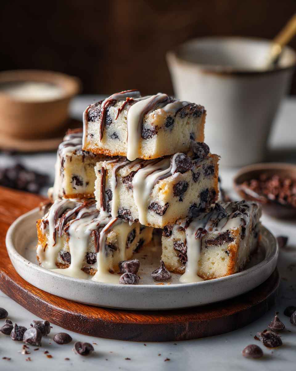 Decadent Chocolate Chip Cake Bars