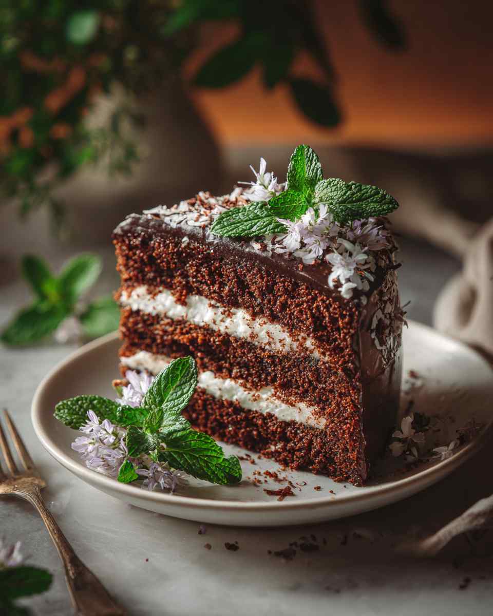 Decadent Chocolate Coconut Cake