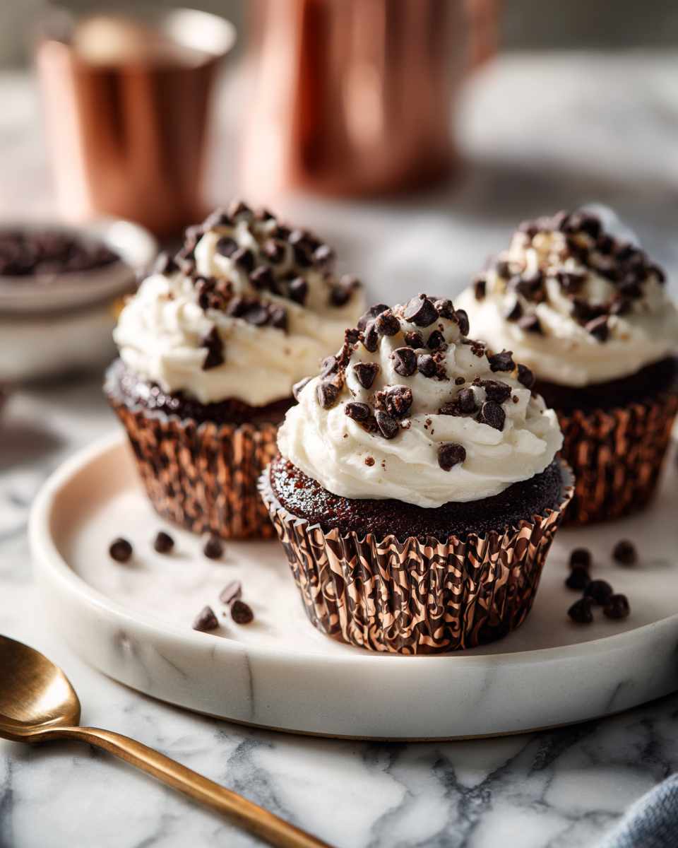Decadent Chocolate Cream Cheese Cupcakes