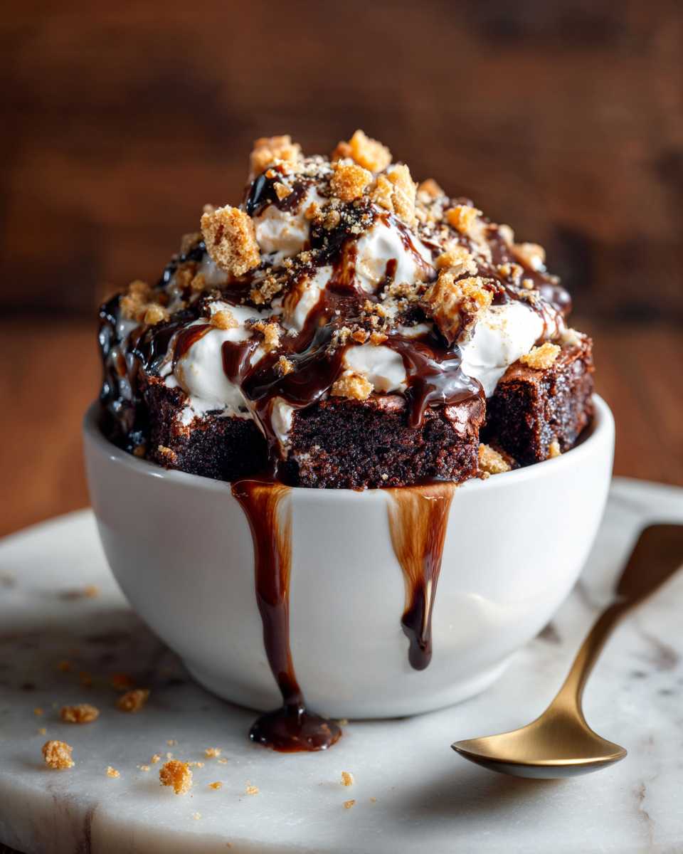 Decadent Mocha Brownie Trifle