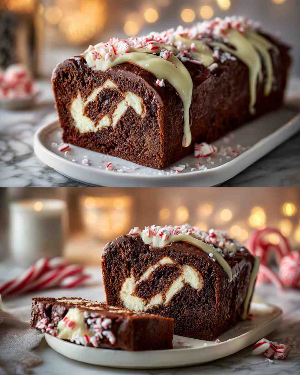 Decadent Peppermint Chocolate Loaf Cakes