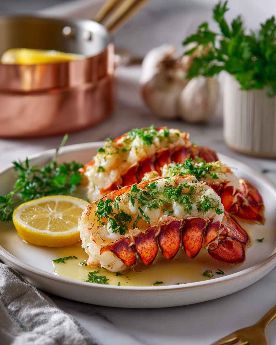 Elegant Baked Lobster Tails with Lemon Butter