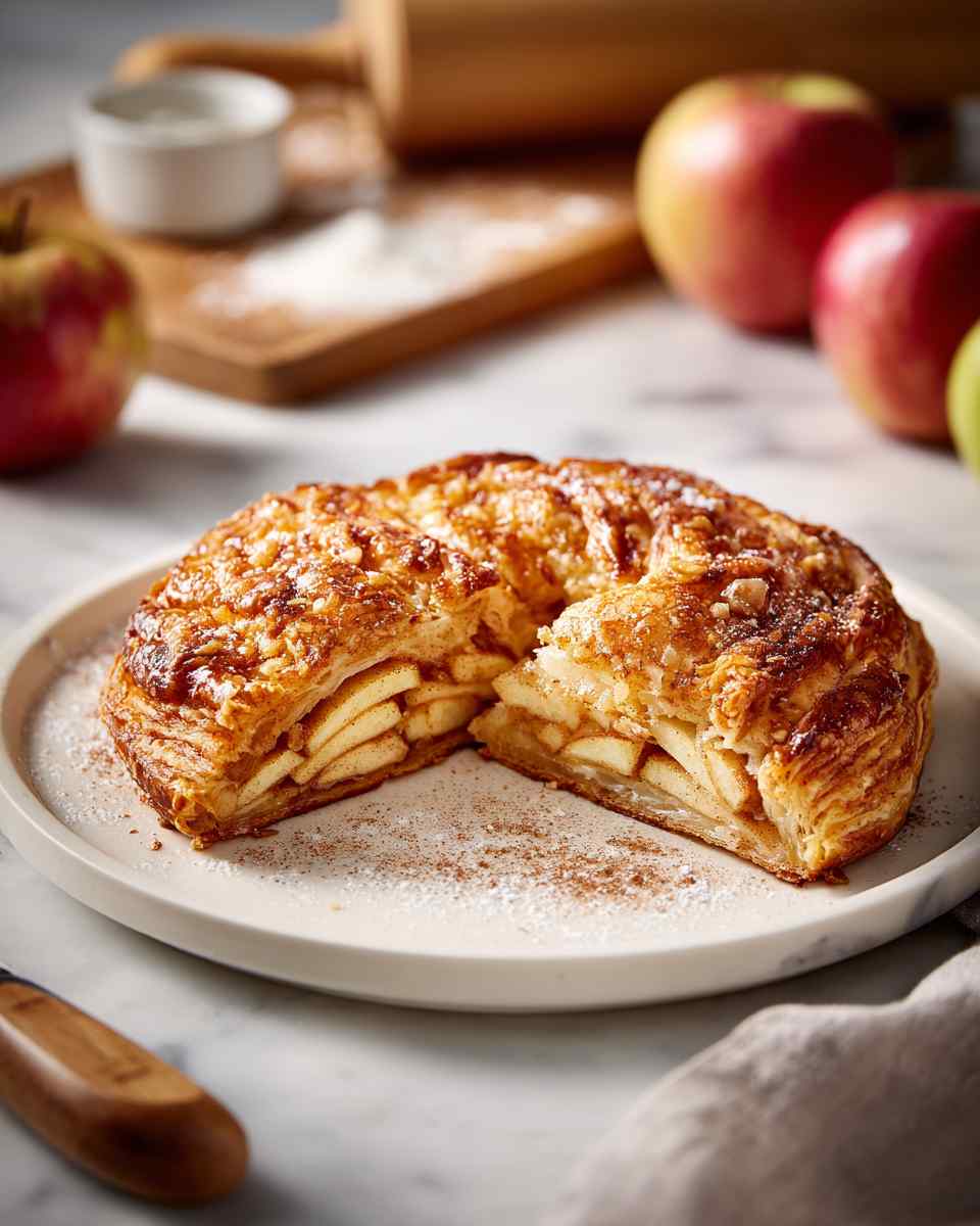 Flaky Apple Cinnamon Danish