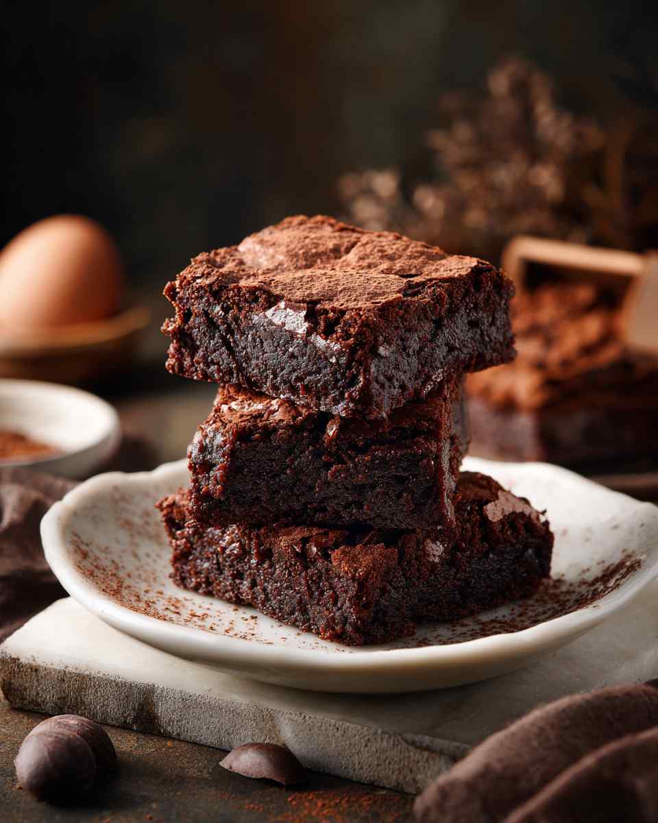 Fudgy Baked Cocoa Brownies