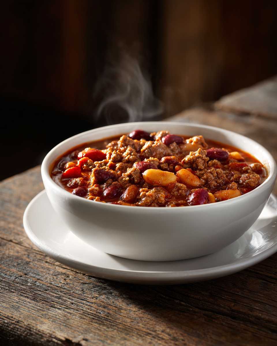 Hearty Baked Bean Beef Chili