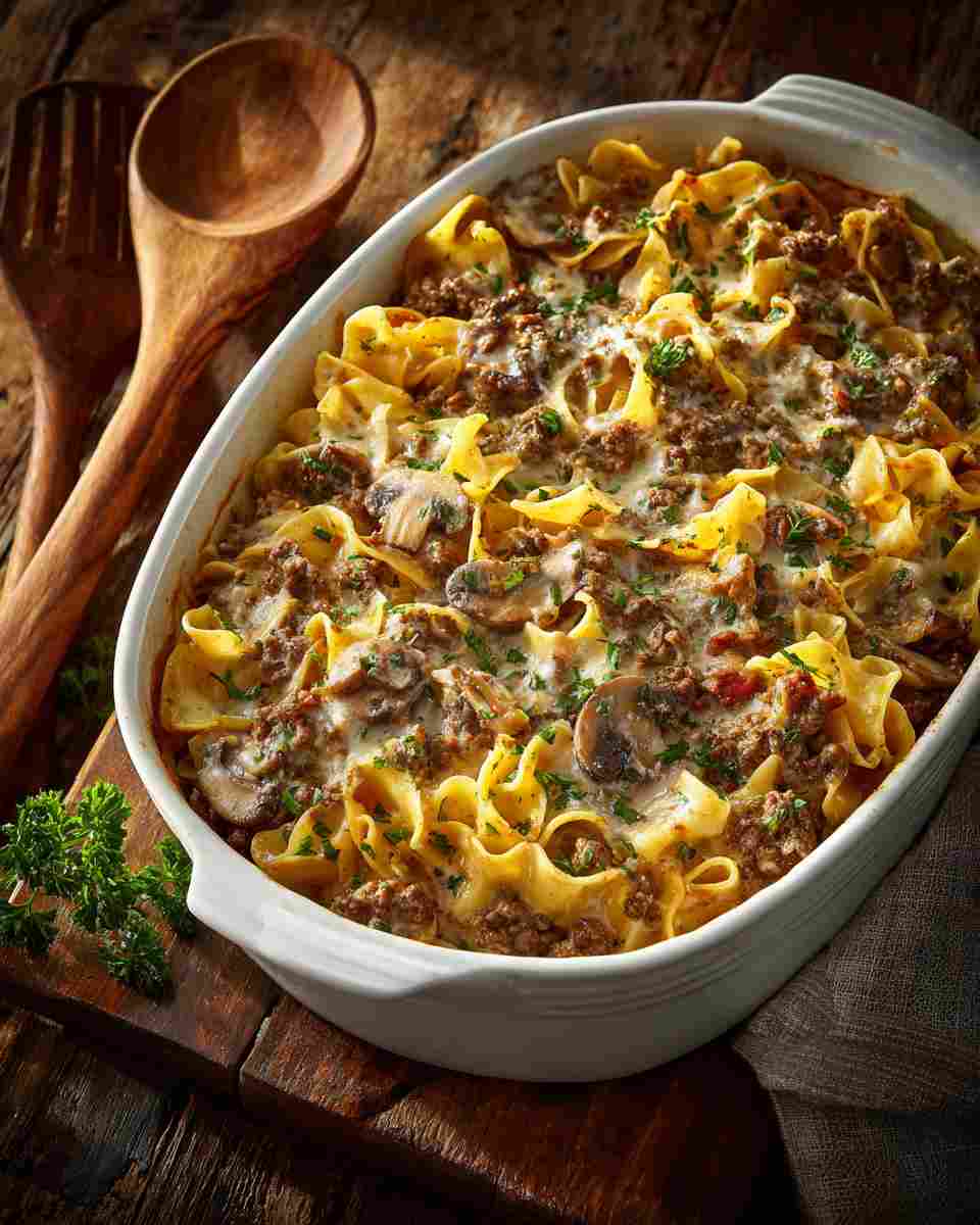 Hearty Beef and Egg Noodle Bake
