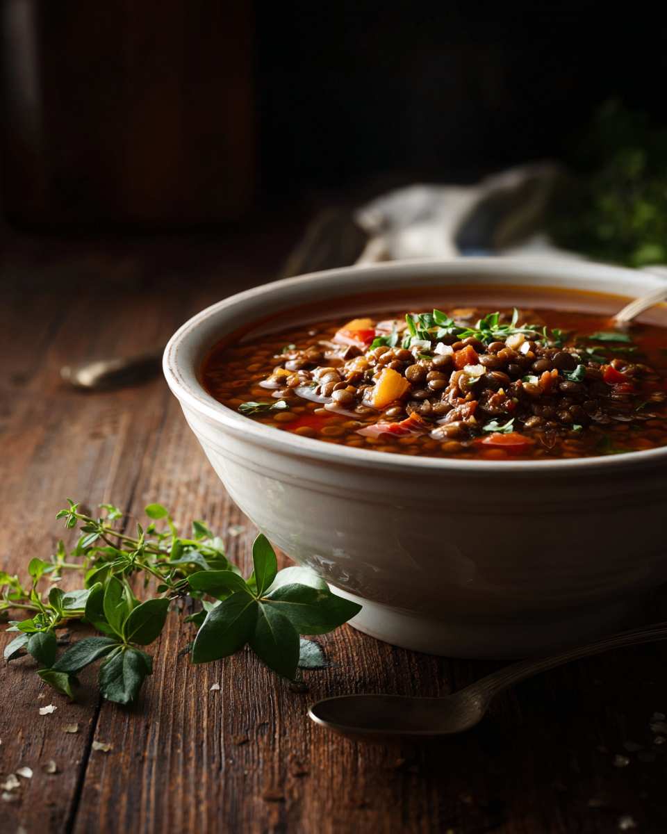 Hearty Beef and Lentil Soup