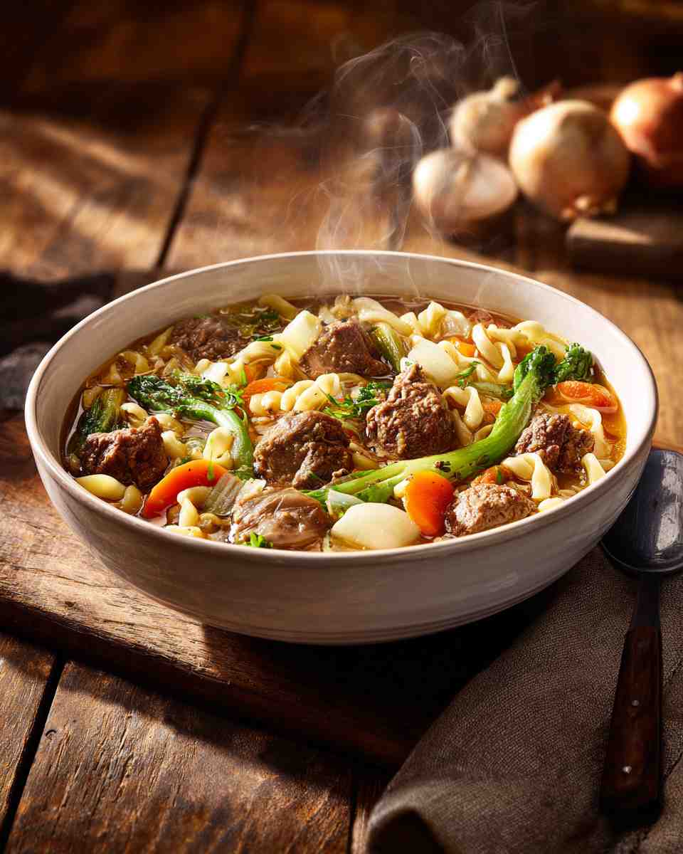 Hearty Beef and Noodle Soup