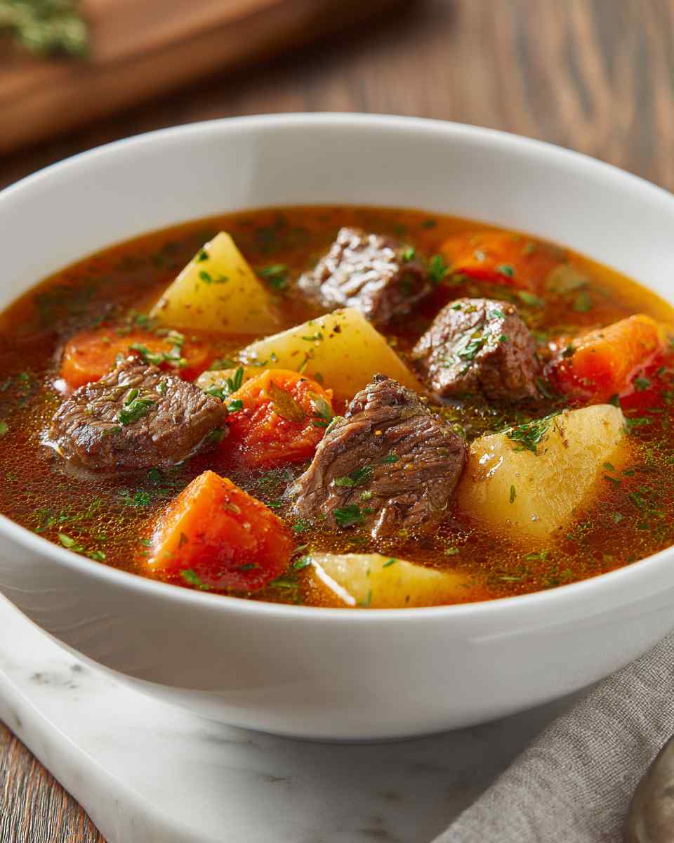Hearty Beef and Vegetable Soup