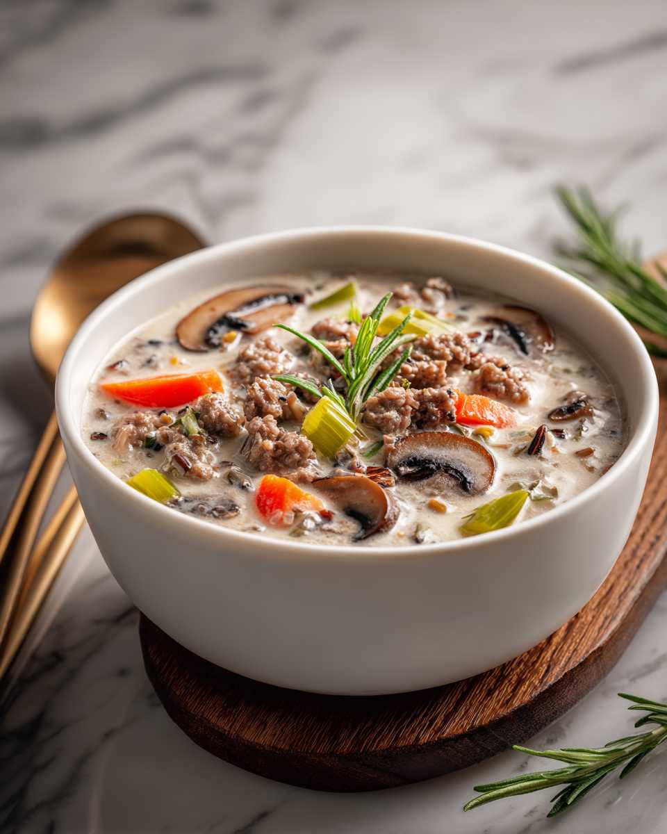 Hearty Beef and Wild Rice Soup