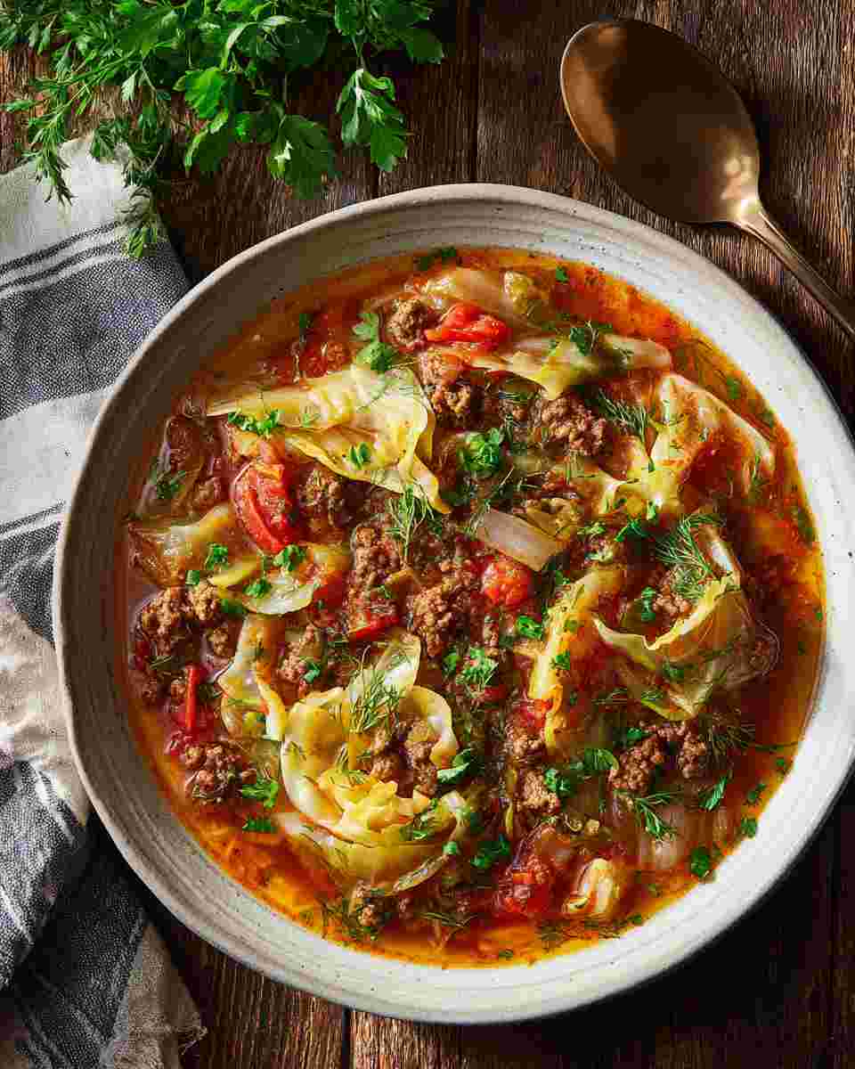 Hearty Cabbage and Beef Stew