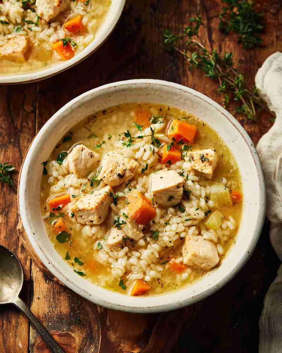 Hearty Chicken and Rice Soup