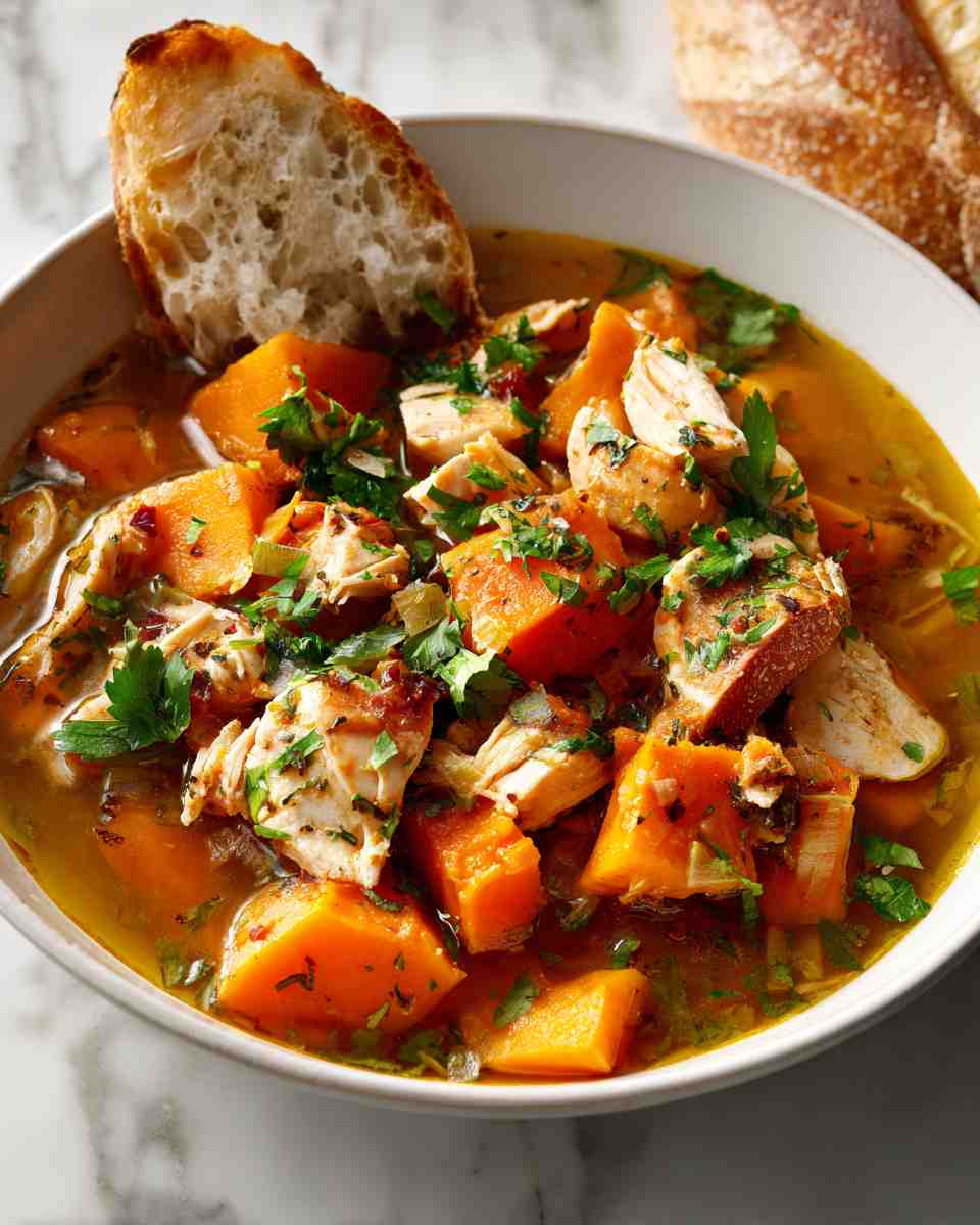 Hearty Chicken and Sweet Potato Chili