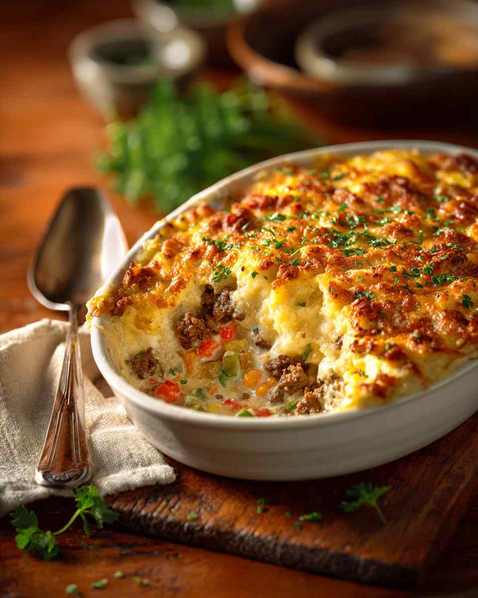 Hearty Ground Beef and Vegetable Casserole