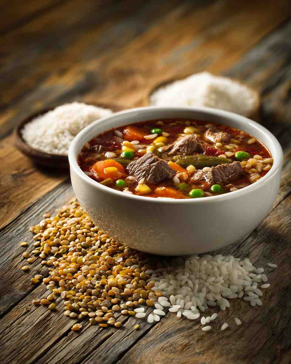 Hearty Homemade Beef and Vegetable Soup Mix