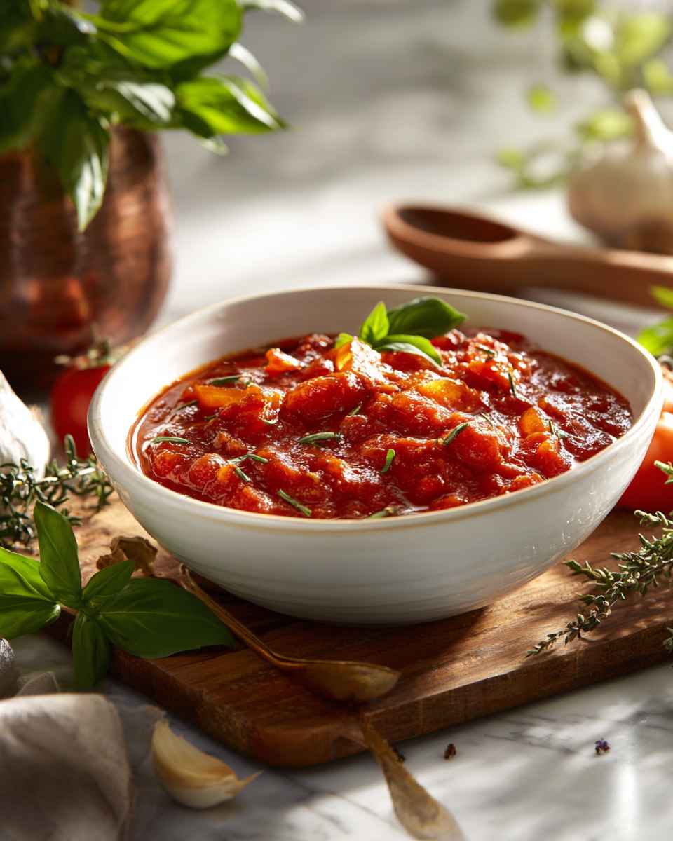 Hearty Homemade Marinara Sauce