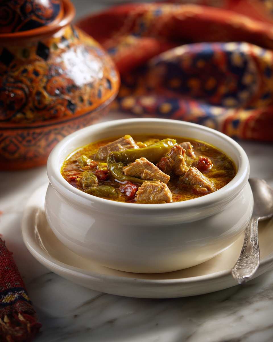 Hearty Southwest Pork and Green Chile Stew