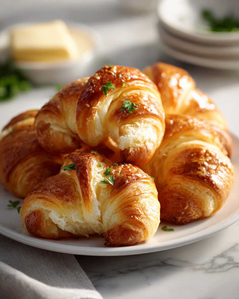 Homemade Buttery Crescent Rolls