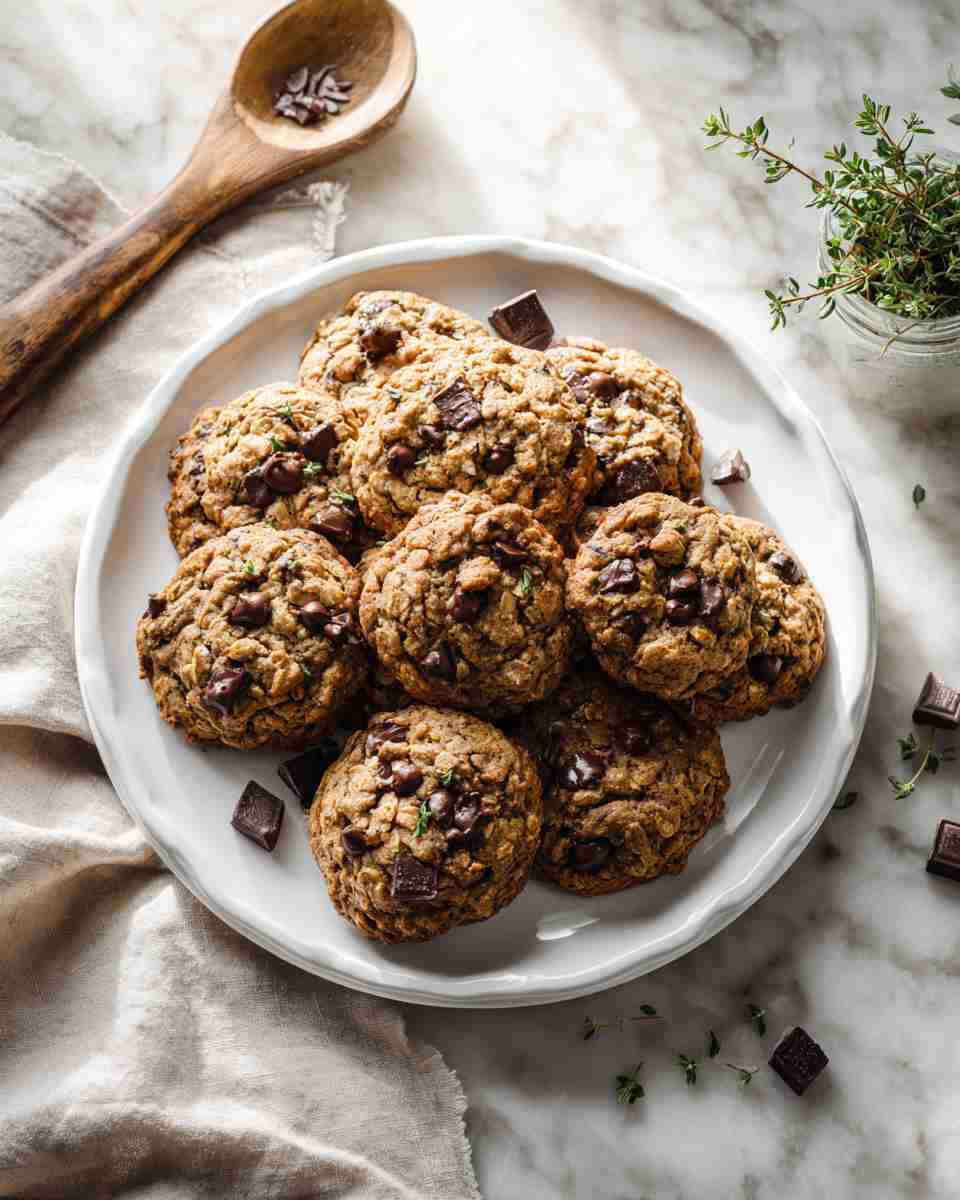 Homemade Chewy Oatmeal Chocolate Chip Cookies