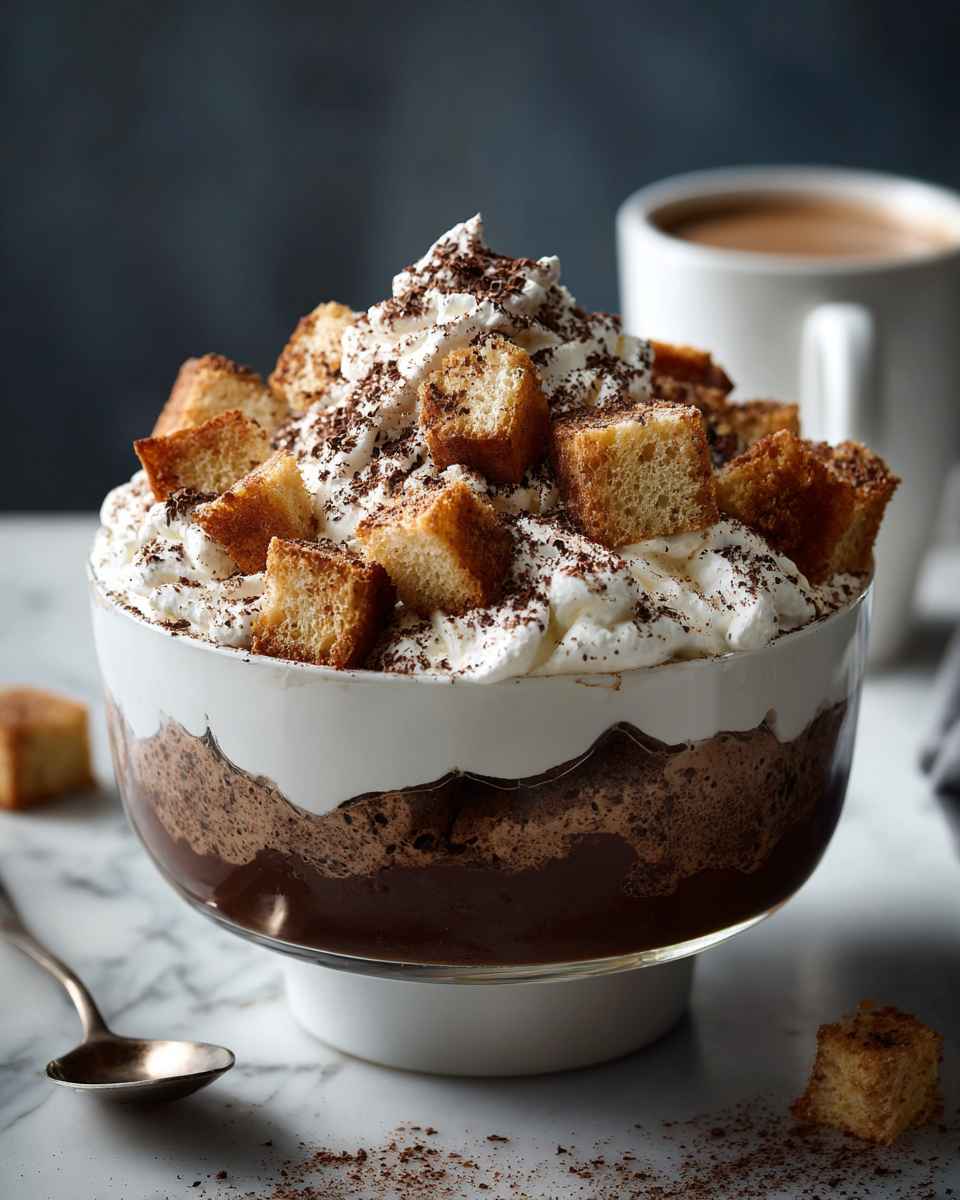 Layered Cappuccino Mousse Trifle
