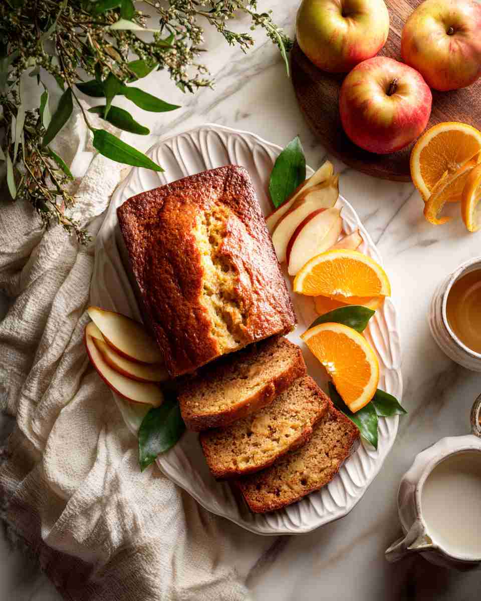 Moist and Fragrant Apple Orange Quick Bread