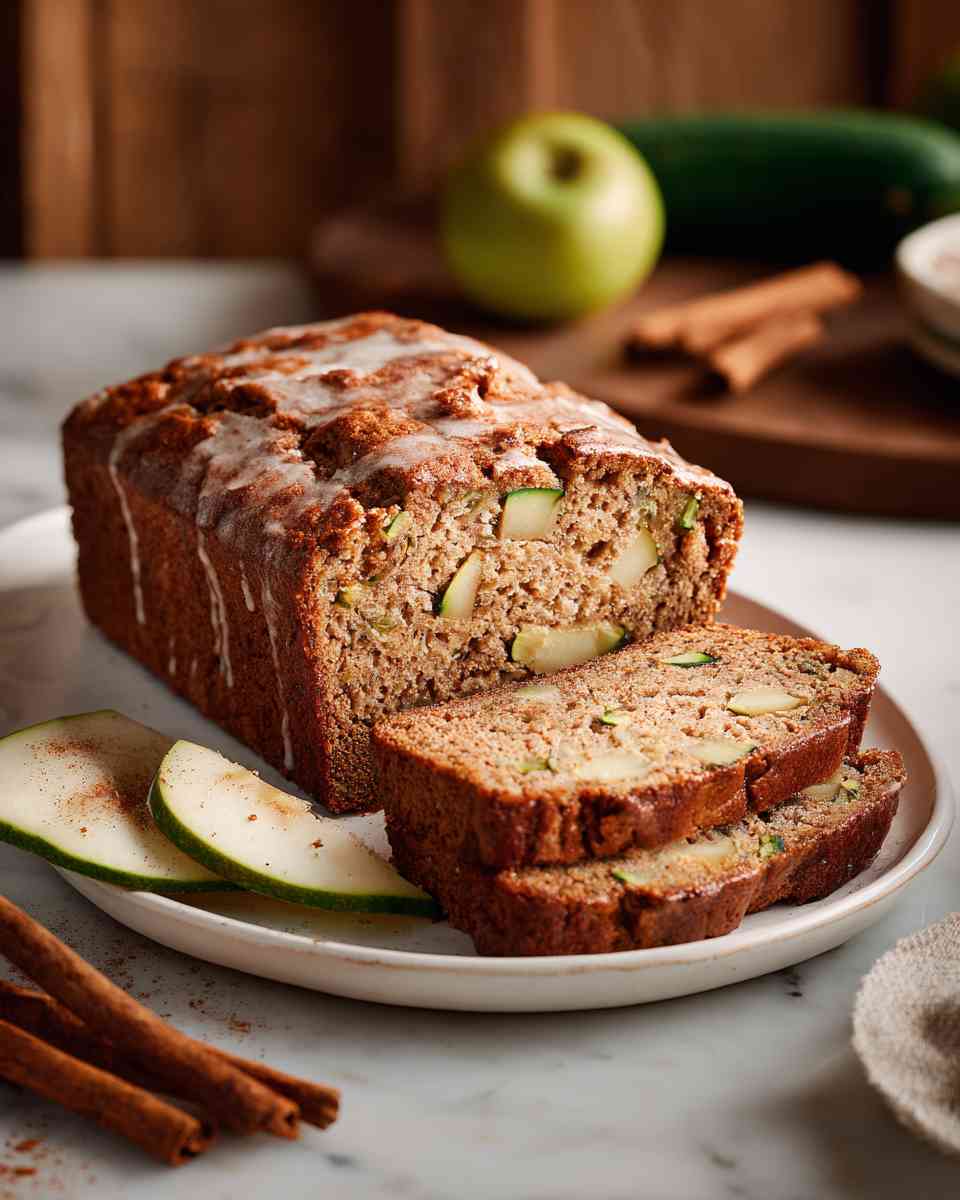 Moist Apple Zucchini Bread