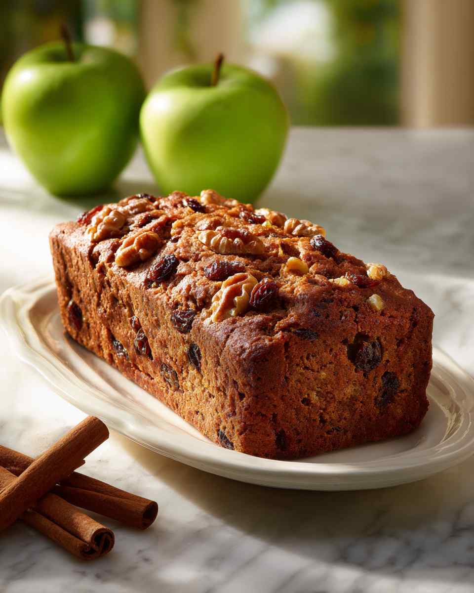 Moist Applesauce Raisin Walnut Bread