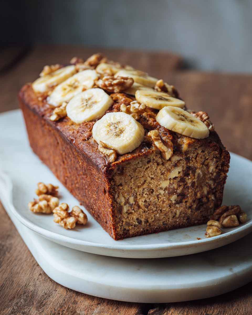 Moist Banana Nut Cake