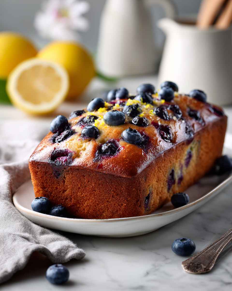 Moist Blueberry Quick Bread